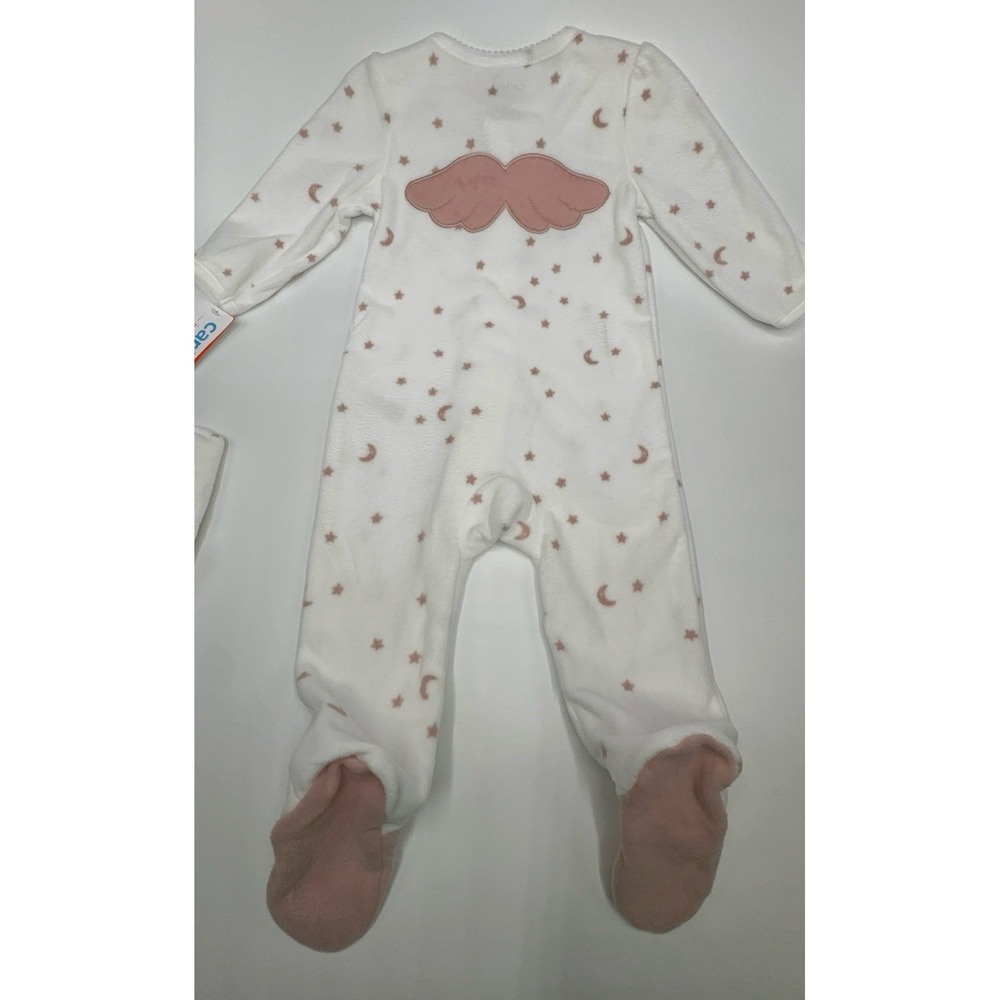 NEW baby girl size 6 months Carter's Mommy's Little Angel sleeper footed onesie.